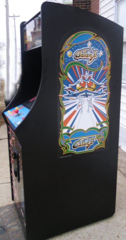 MS PACMAN-GALAGA 20 YEAR REUNION ARCADE VIDEO GAME-LOTS OF NEW PARTS-SHARP-HEAVY DUTY, COIN OPERATED, COMMERCIAL GRADE WITH FREE PLAY OPTION-