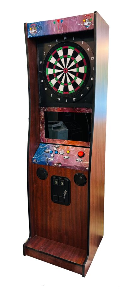 CHERRY DART MACHINE-TAKE AIM ELECTRONIC COIN OPERATED DART BOARD - BRAND NEW FOR HOME AND BUSINESS