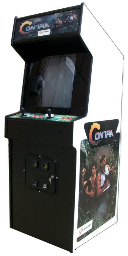 CONTRA ARCADE GAME WITH LOTS OF NEW PARTS- EXTRA SHARP-HEAVY DUTY, COIN OPERATED, COMMERCIAL GRADE WITH FREE PLAY OPTION