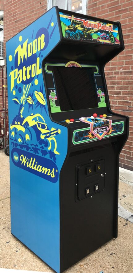 MOON PATROL ARCADE WITH LOTS OF NEW PARTS-SHARP-HEAVY DUTY, COIN OPERATED, COMMERCIAL GRADE WITH FREE PLAY OPTION