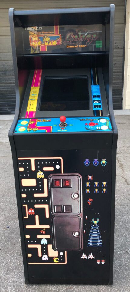 Ms Pacman Galaga 20 Year Reunion Class of 1981 Cabaret With LCD Monitor-Free Shipping-HEAVY DUTY, COIN OPERATED, COMMERCIAL GRADE WITH FREE PLAY OPTION