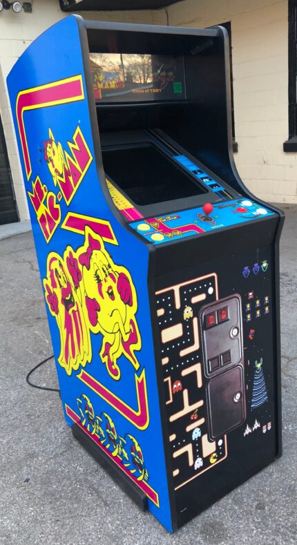 Ms Pacman Galaga 20 Year Reunion Class of 1981 Cabaret With LCD Monitor-Free Shipping-HEAVY DUTY, COIN OPERATED, COMMERCIAL GRADE WITH FREE PLAY OPTION