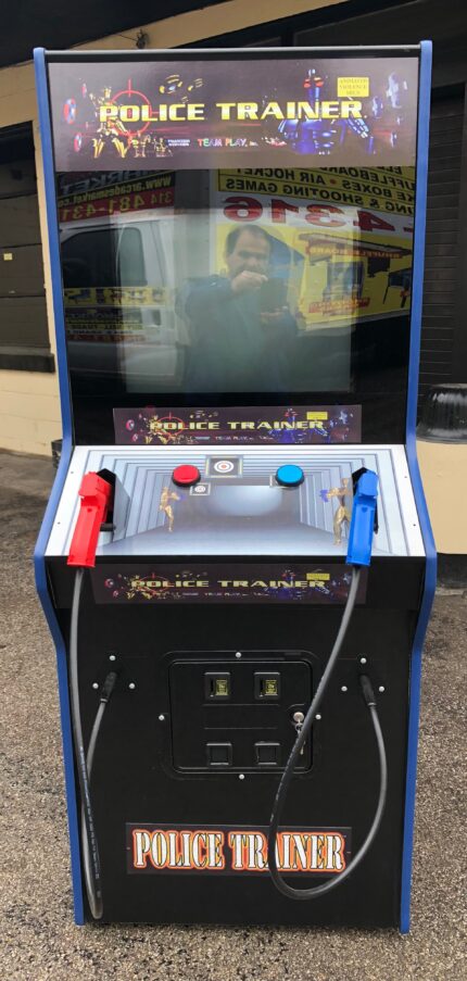 Police Trainer Arcade Gun Game With Lots Of New Parts-Extra Sharp-HEAVY DUTY, COIN OPERATED, COMMERCIAL GRADE WITH FREE PLAY OPTION