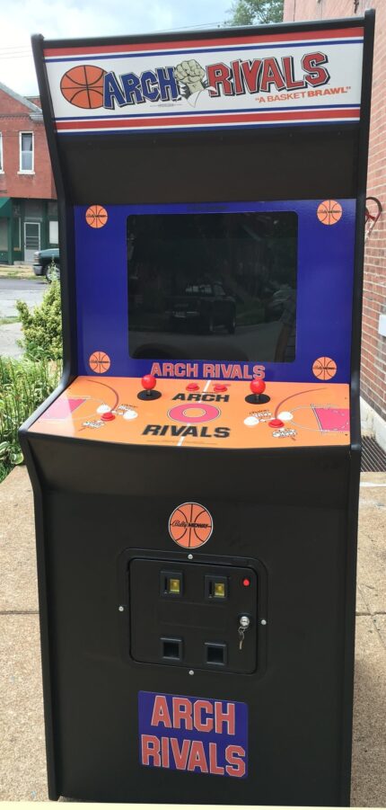ARCH RIVALS ARCADE WITH LOTS OF NEW PARTS-SHARP-Heavy Duty, Coin Operated, Commercial Grade With Free Play Option