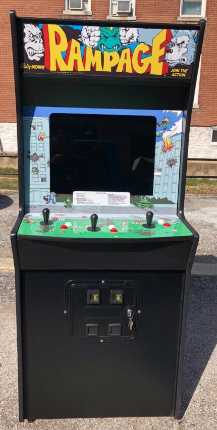 Rampage Arcade With Lots Of New Parts, New LCD Monitor-HEAVY DUTY, COIN OPERATED, COMMERCIAL GRADE WITH FREE PLAY OPTION