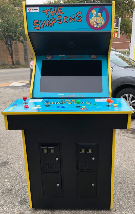 SIMPSONS ARCADE GAME- LOTS OF NEW PARTS-EXTRA SHARP-HEAVY DUTY, COIN OPERATED, COMMERCIAL GRADE WITH FREE PLAY OPTION