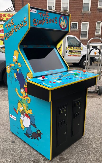 SIMPSONS ARCADE GAME- LOTS OF NEW PARTS-EXTRA SHARP-HEAVY DUTY, COIN OPERATED, COMMERCIAL GRADE WITH FREE PLAY OPTION