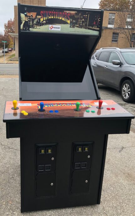 Sunset Arcade Game , LCD Monitor, All New Parts- Extra Sharp-HEAVY DUTY, COIN OPERATED, COMMERCIAL GRADE WITH FREE PLAY OPTION