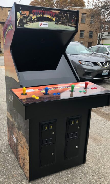 Sunset Arcade Game , LCD Monitor, All New Parts- Extra Sharp-HEAVY DUTY, COIN OPERATED, COMMERCIAL GRADE WITH FREE PLAY OPTION