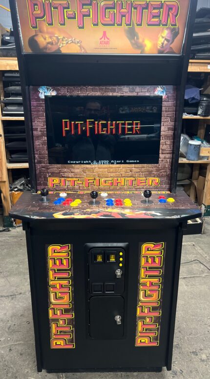 Pit Fighter Arcade With All New Parts, Heavy Duty , Commercial Grade, Coin Operated With Free Play Option - Free Shipping