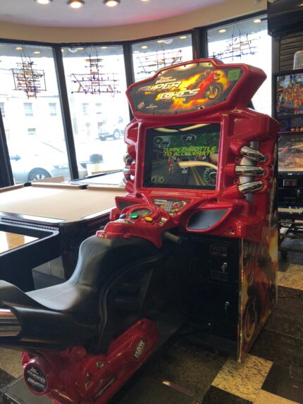 Fast & Furious Super Bike Sit Down Arcade Game By Raw Thrills, Refurbished , LCD Monitor, Sharp-HEAVY DUTY, COIN OPERATED, COMMERCIAL GRADE WITH FREE PLAY OPTION