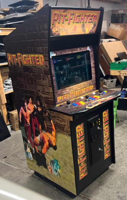 Pit Fighter Arcade With All New Parts, Heavy Duty , Commercial Grade, Coin Operated With Free Play Option - Free Shipping