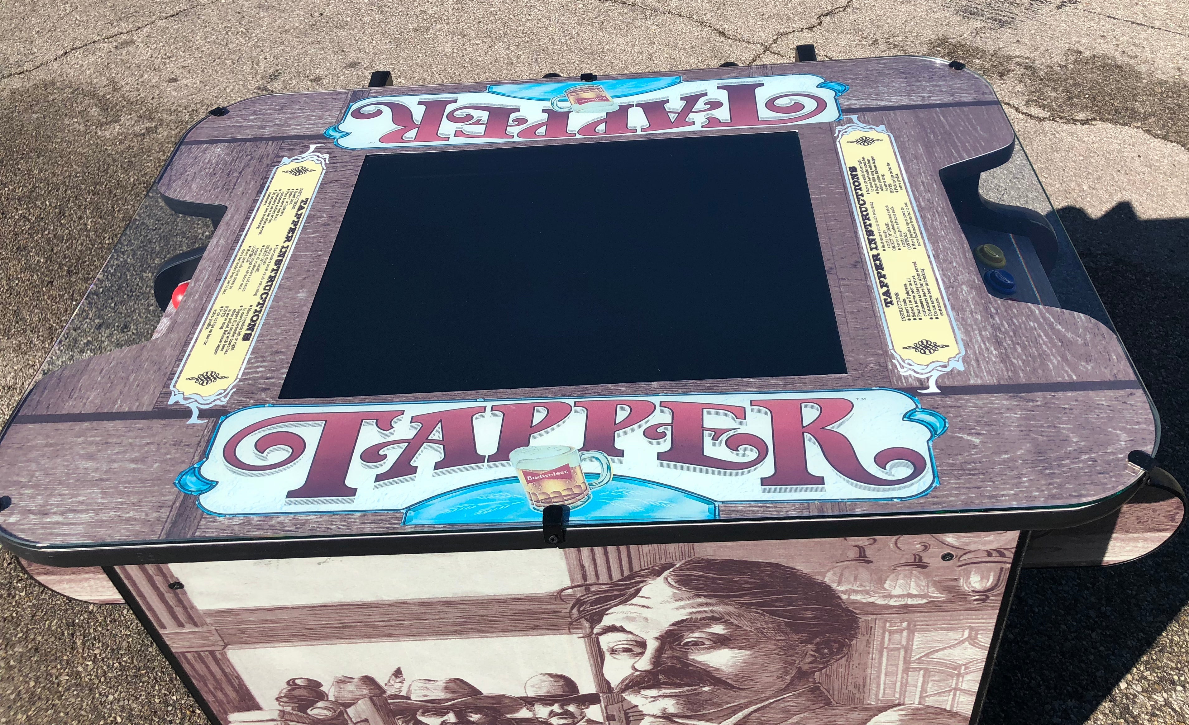 IMG_1327 TPR COCKTAIL ARCADE - PLAYS 3000 GAMES- LOTS OF NEW PARTS - FREE SHIPPING