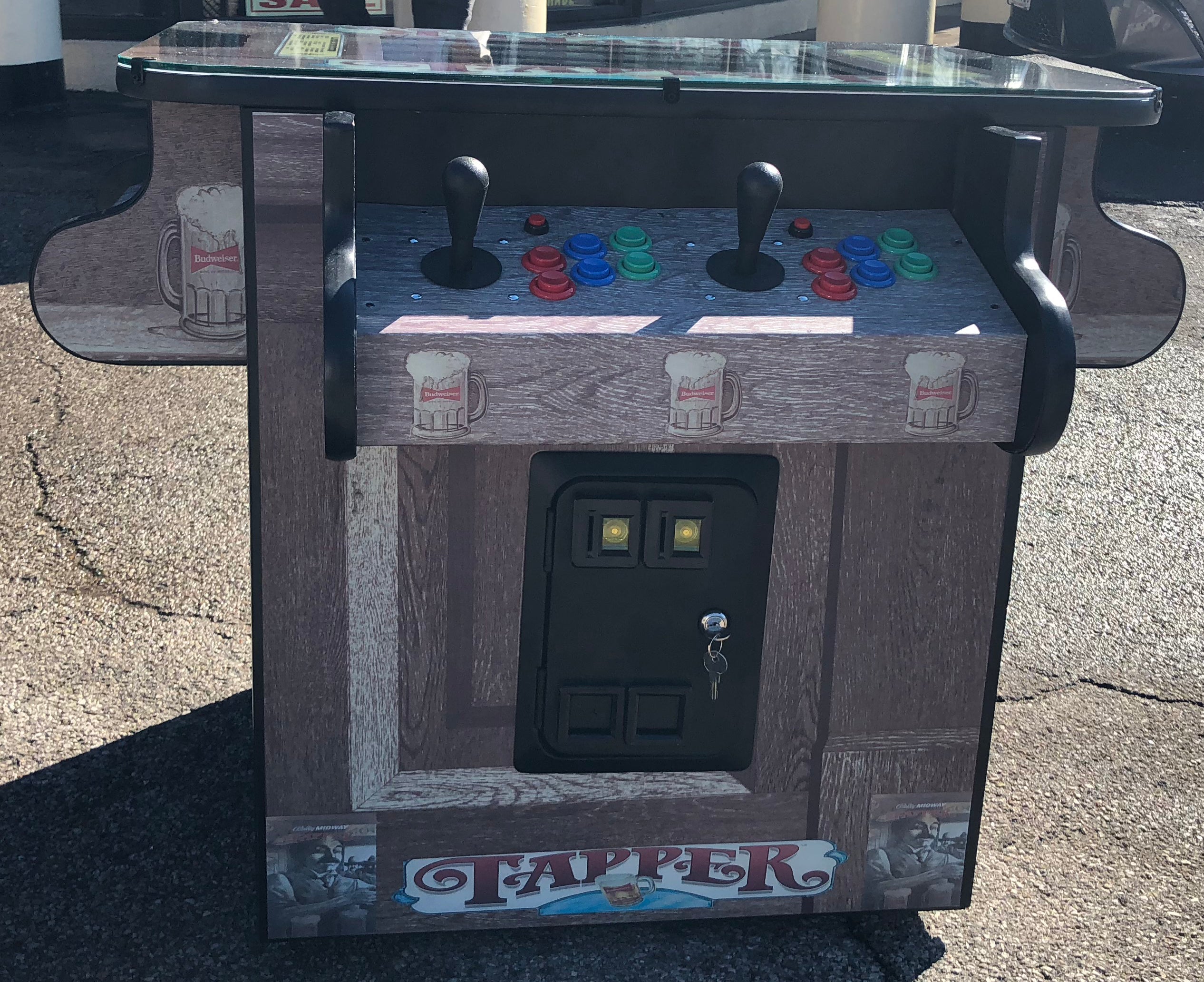 IMG_1329 TPR COCKTAIL ARCADE - PLAYS 3000 GAMES- LOTS OF NEW PARTS - FREE SHIPPING