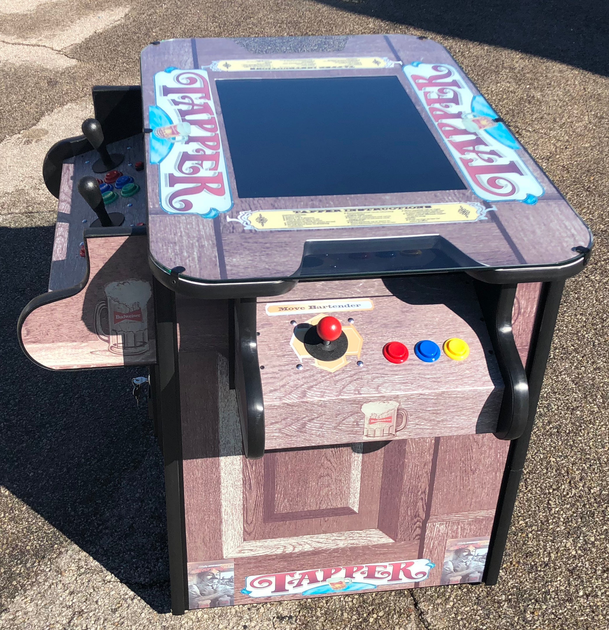 IMG_1331 TPR COCKTAIL ARCADE - PLAYS 3000 GAMES- LOTS OF NEW PARTS - FREE SHIPPING
