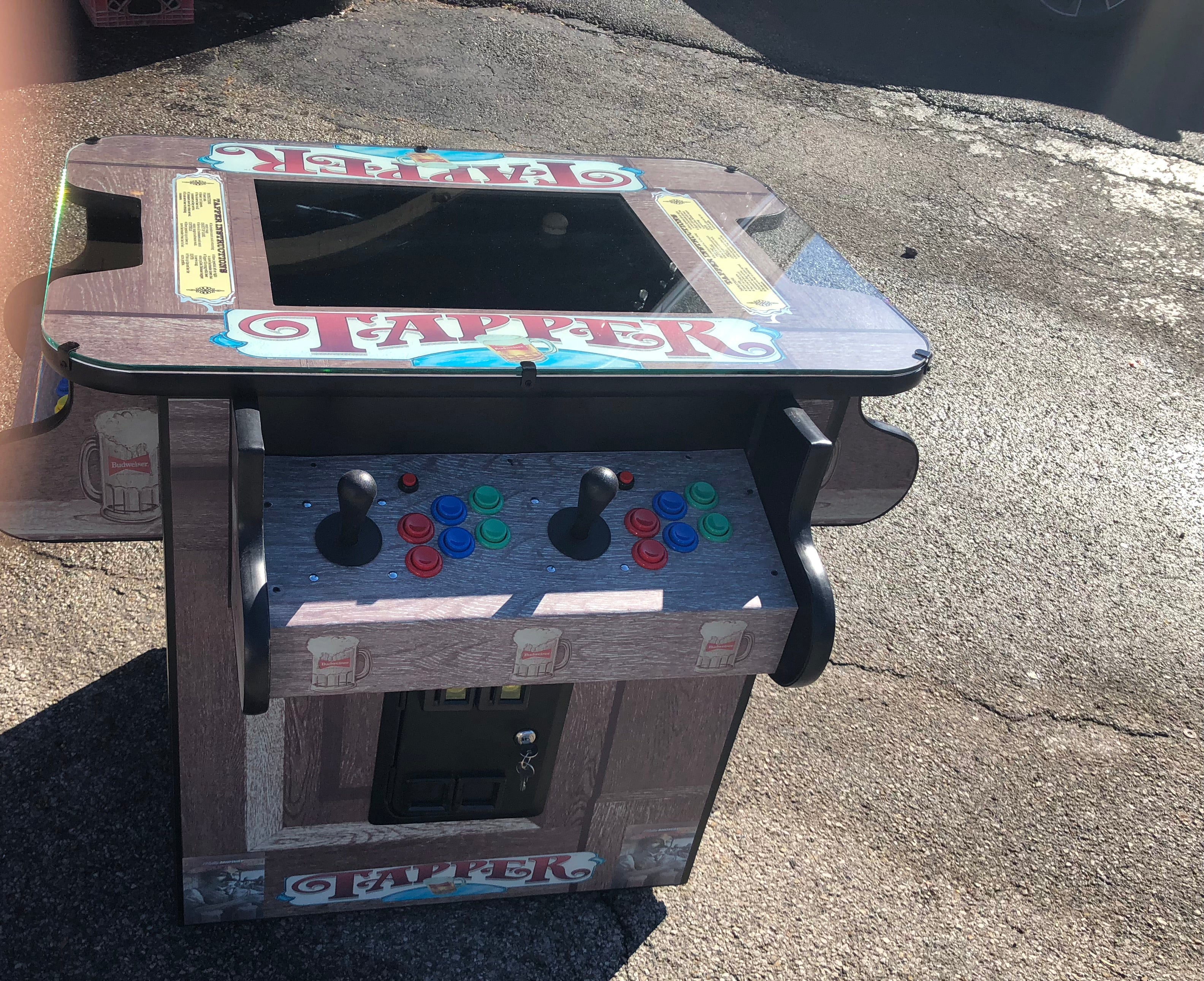 IMG_1334 TPR COCKTAIL ARCADE - PLAYS 3000 GAMES- LOTS OF NEW PARTS - FREE SHIPPING