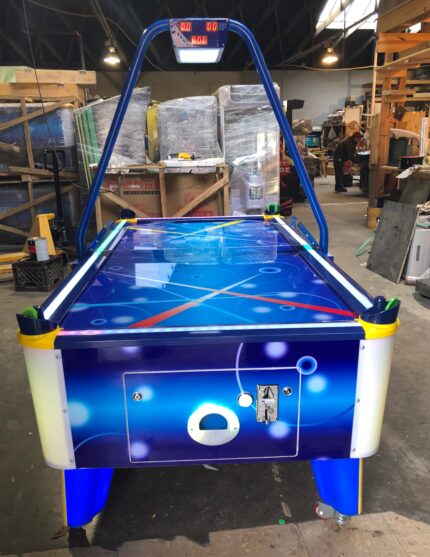 Fun Air Hockey Table, Arcade Style Coin Operated With Redemption Tickets-HEAVY DUTY, COIN OPERATED, COMMERCIAL GRADE WITH FREE PLAY OPTION