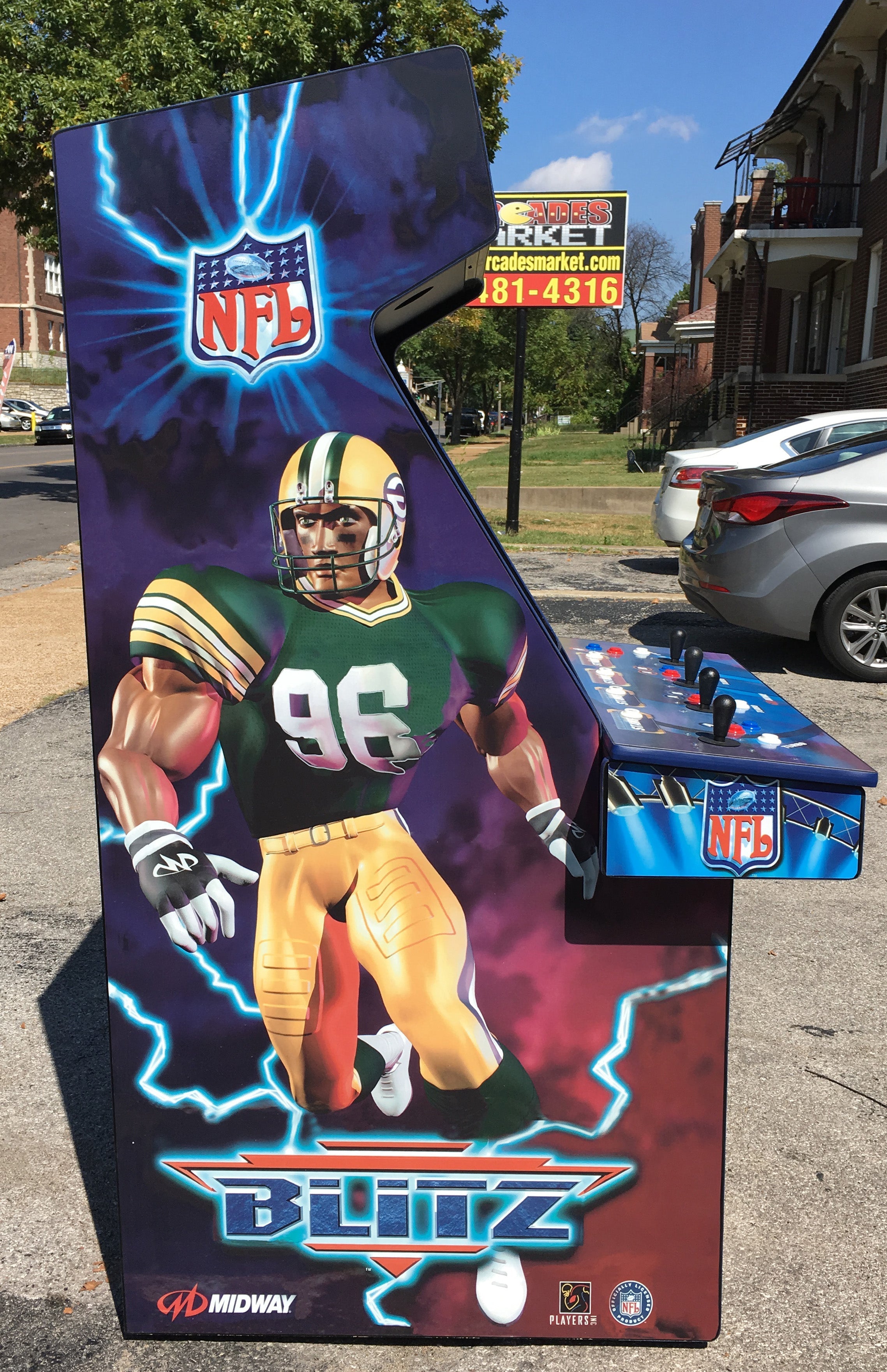IMG_1539 NFL Blitz Arcade With Lots Of New Parts, Extra Shop-HEAVY DUTY, COIN OPERATED, COMMERCIAL GRADE WITH FREE PLAY OPTION