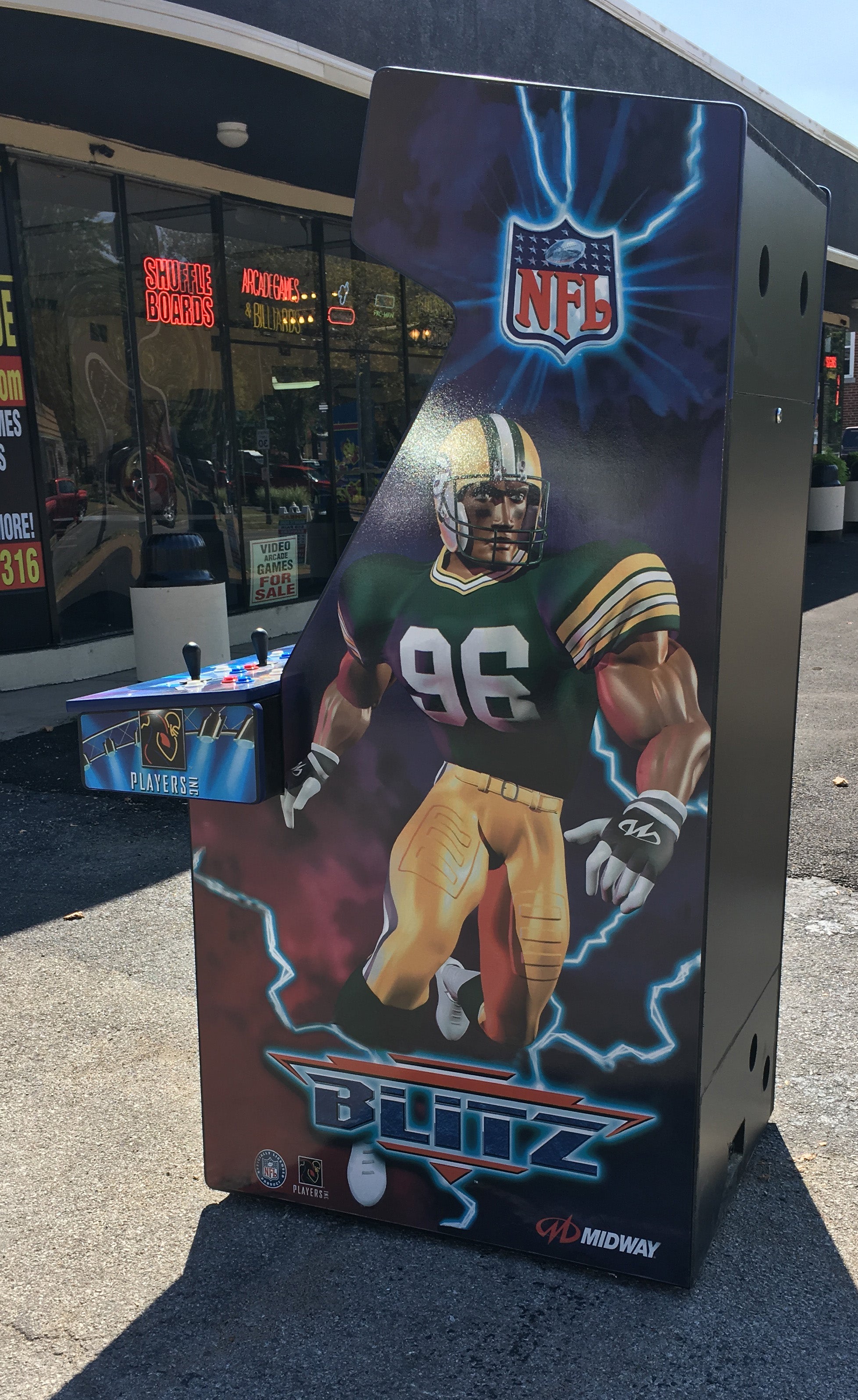 IMG_1546 NFL Blitz Arcade With Lots Of New Parts, Extra Shop-HEAVY DUTY, COIN OPERATED, COMMERCIAL GRADE WITH FREE PLAY OPTION