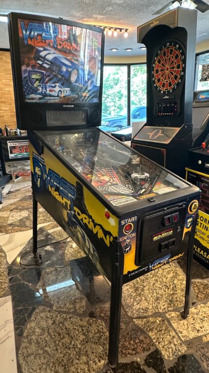 Viper Night Drivin’ Pinball Machine by Sega (1998) – Refurbished with LED Lighting – Local Pickup Only