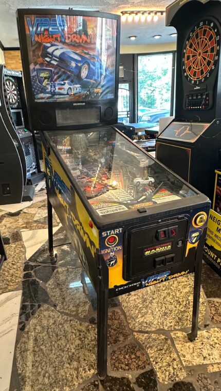Viper Night Drivin’ Pinball Machine by Sega (1998) – Refurbished with LED Lighting – Local Pickup Only