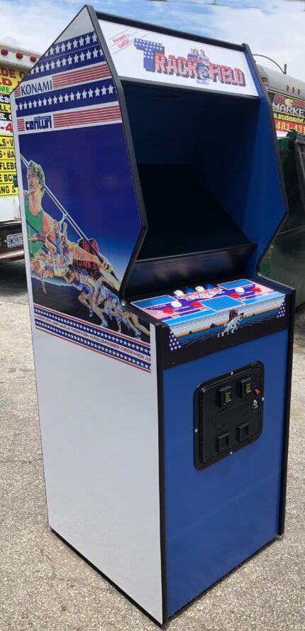 TRACK AND FIELD ARCADE  WITH LOTS OF NEW PARTS- EXTRA SHARP-HEAVY DUTY, COIN OPERATED, COMMERCIAL GRADE WITH FREE PLAY OPTION