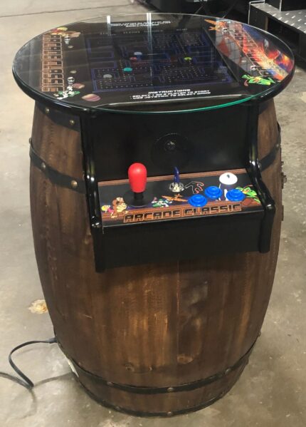 Cocktail  Arcade- Win Barrel Style With 60 Games, Coin Operated, Brand New, Free Shipping