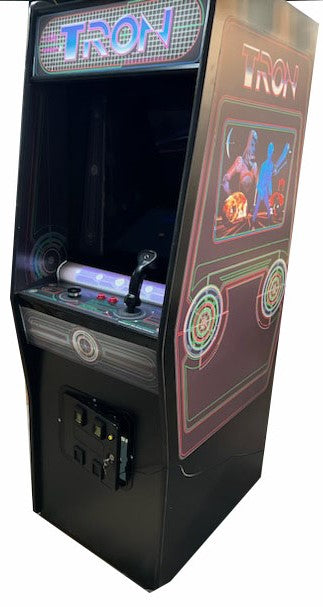 TRON ARCADE GAME, NEW PARTS-HEAVY DUTY, COIN OPERATED, COMMERCIAL GRADE WITH FREE PLAY OPTION