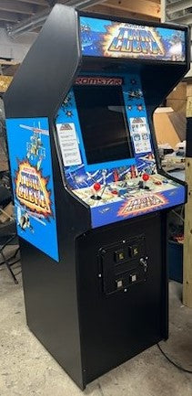 TWIN COBRA ARCADE GAME-HEAVY DUTY, COIN OPERATED, COMMERCIAL GRADE WITH FREE PLAY OPTION