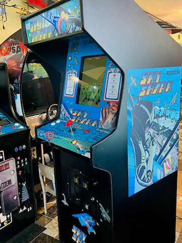 SKY SHARK ARCADE GAME-HEAVY DUTY, COIN OPERATED, COMMERCIAL GRADE WITH FREE PLAY OPTION