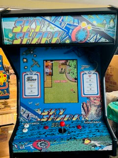 SKY SHARK ARCADE GAME-HEAVY DUTY, COIN OPERATED, COMMERCIAL GRADE WITH FREE PLAY OPTION