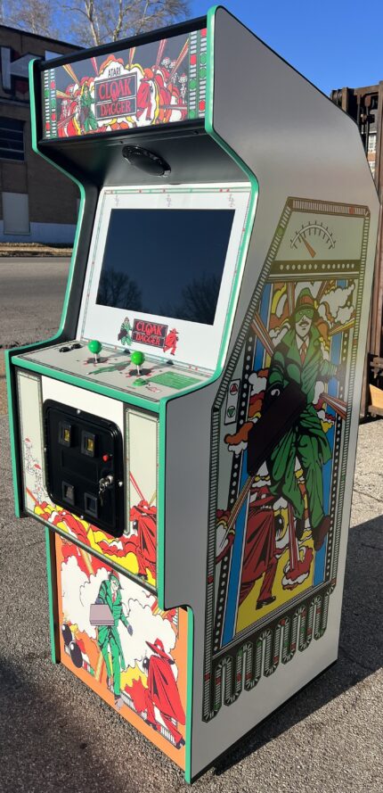 CLOAK AND DAGGER WITH ALL NEW PARTS- HEAVY DUTY, COIN OPERATED, COMMERCIAL GRADE WITH FREE PLAY OPTION