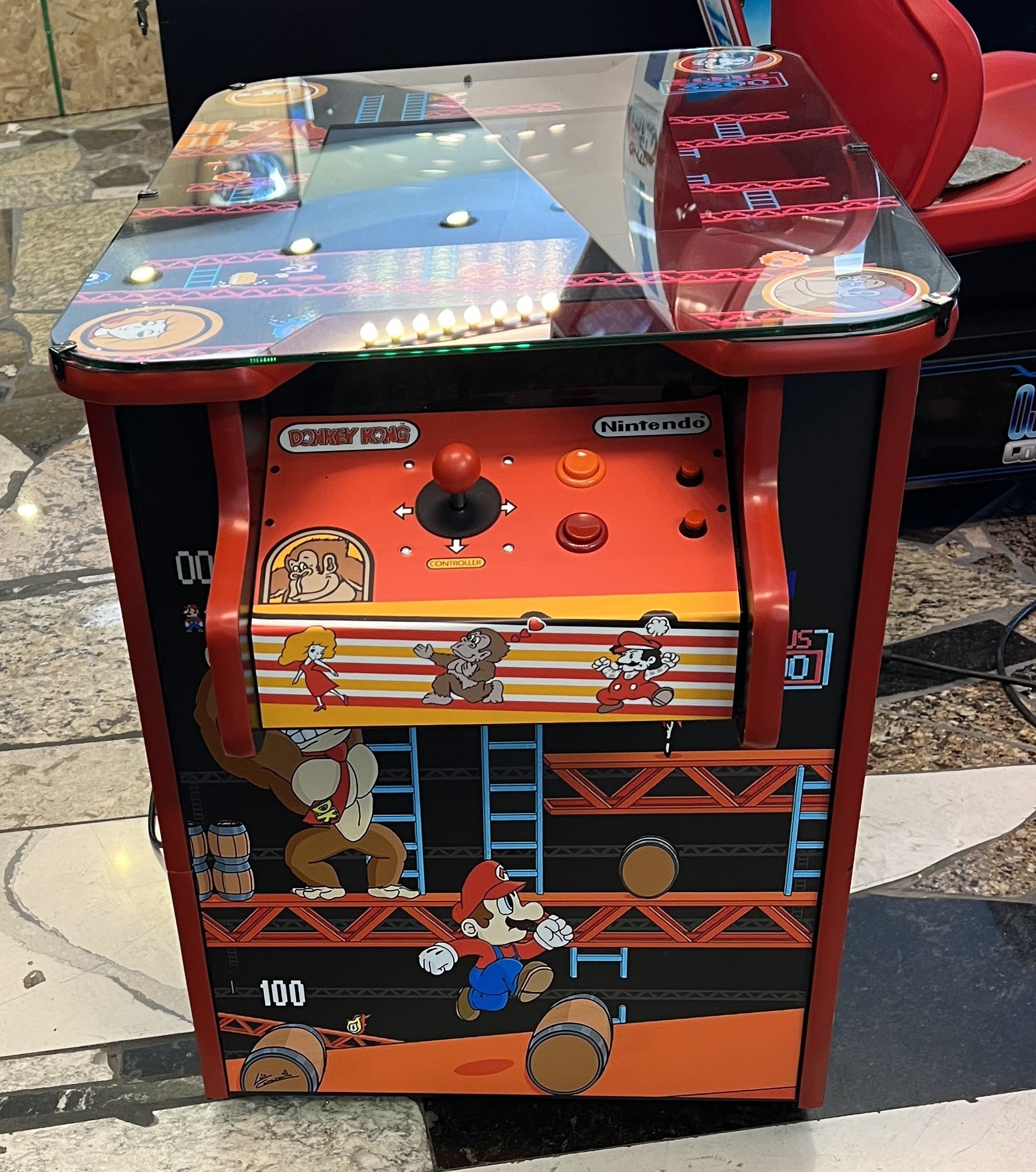 IMG_9213 Donkey Kong Cocktail Arcade - Plays 60 games - Lots of New Parts - Free Shipping