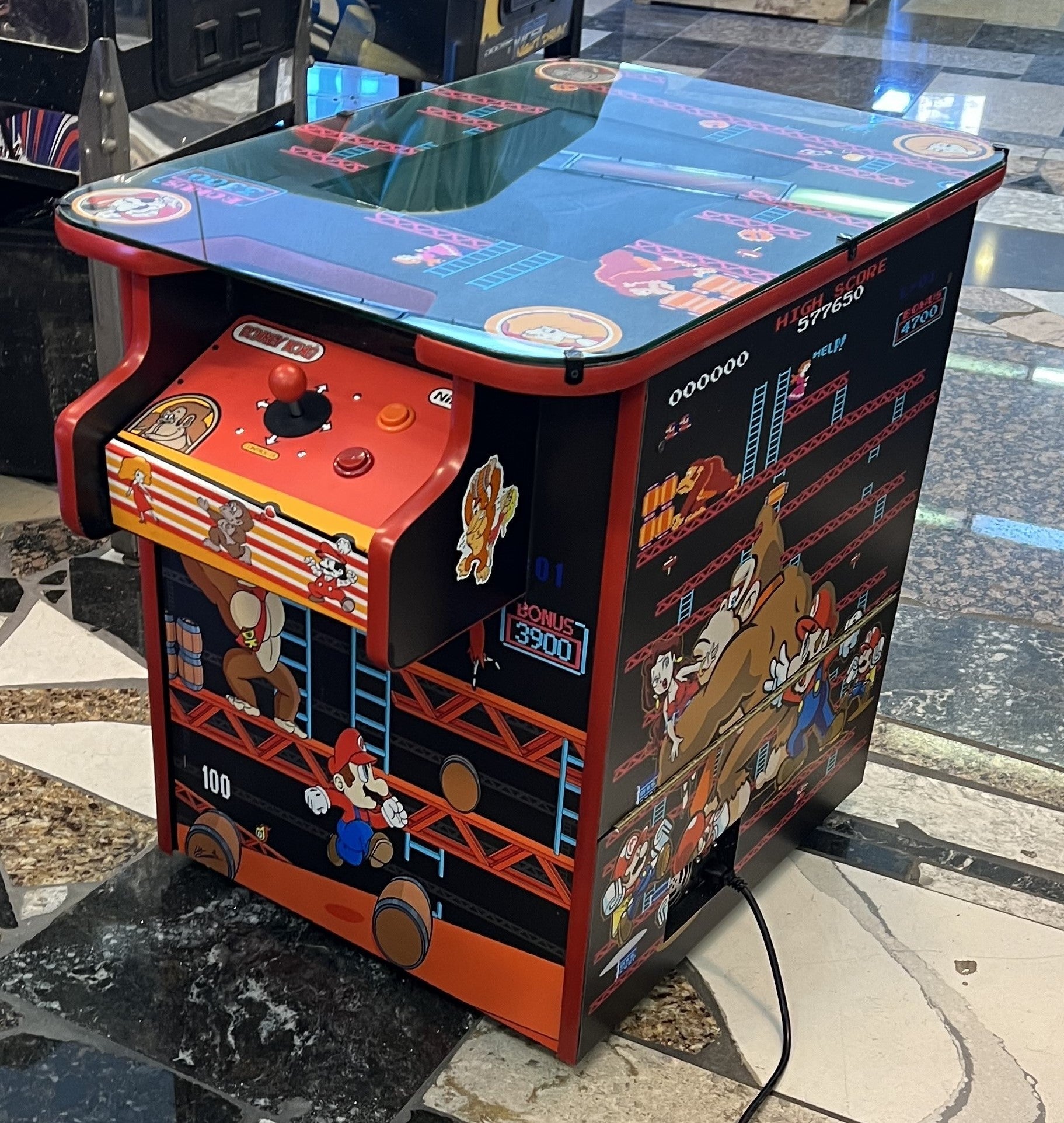 IMG_9218 Donkey Kong Cocktail Arcade - Plays 60 games - Lots of New Parts - Free Shipping