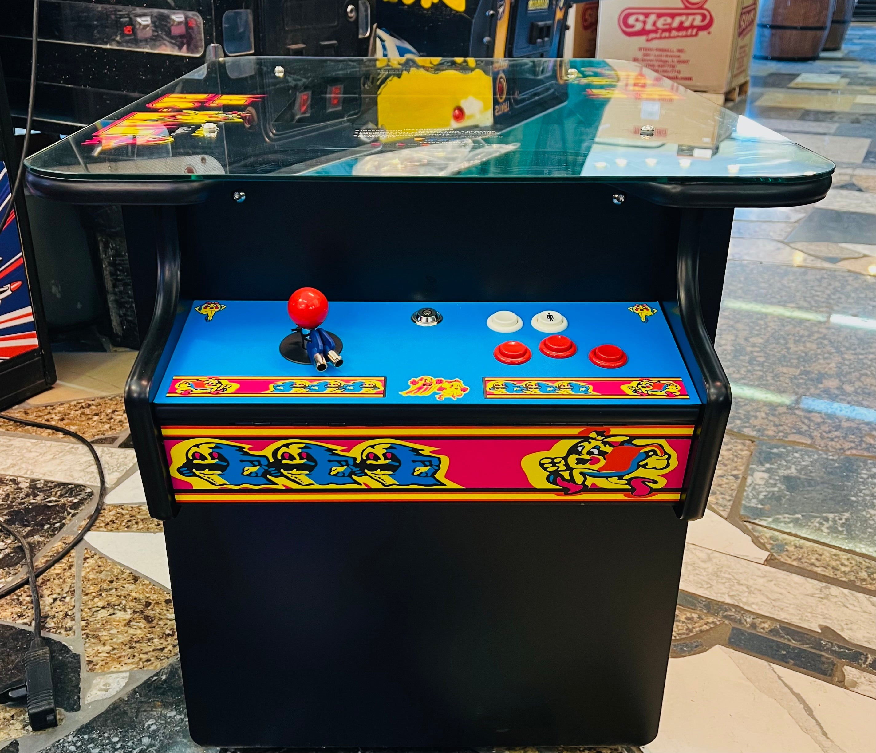 IMG_9223 MsPa Cocktail Arcade - Plays 60 Games - Lots of New Parts - Free Shipping