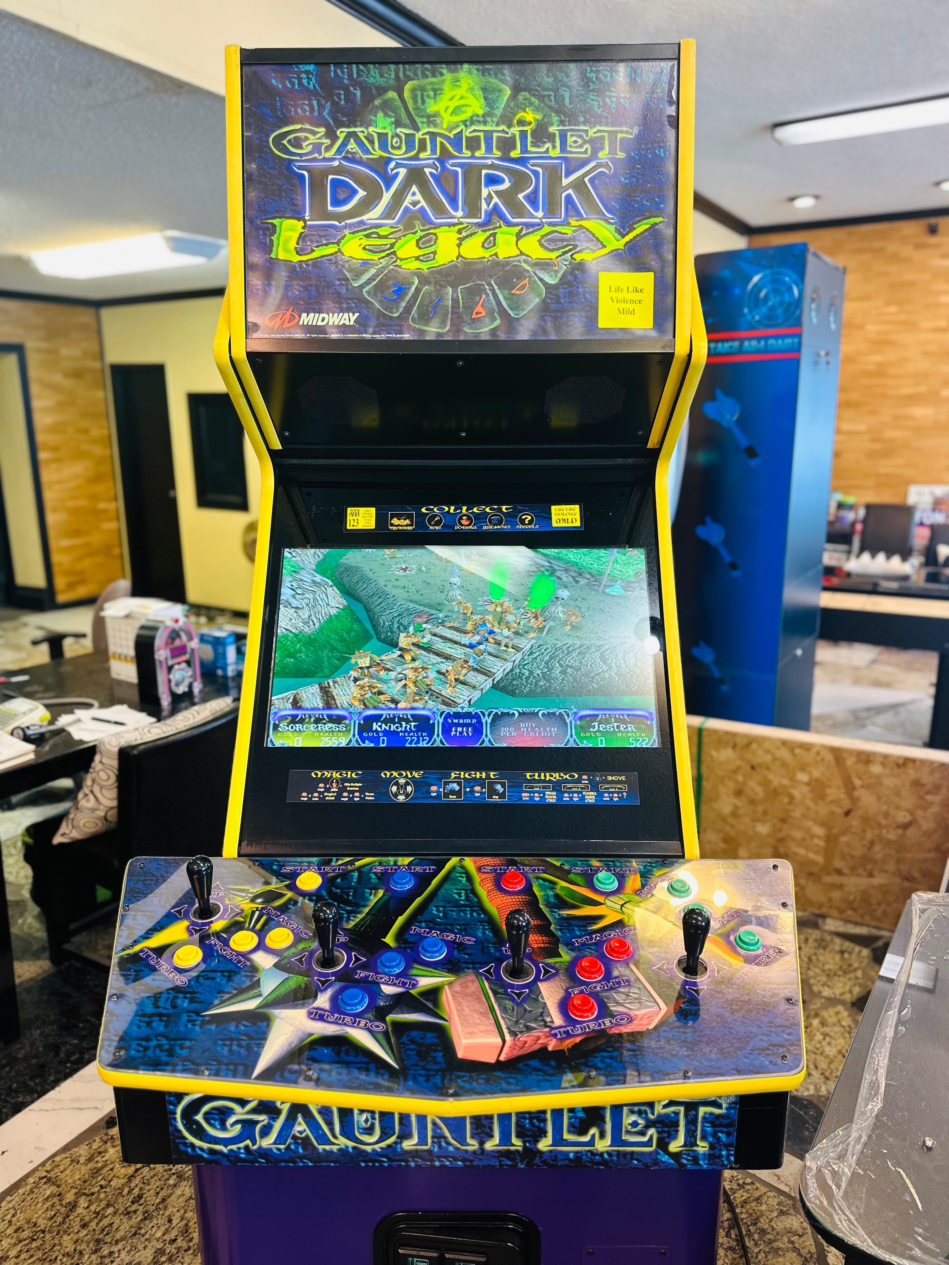 IMG_E1067 GAUNTLET LEGEND DARK LEGACY REFURBISHED, WITH ALL NEW PARTS- HEAVY DUTY, COIN OPERATED, COMMERCIAL GRADE WITH FREE PLAY OPTION