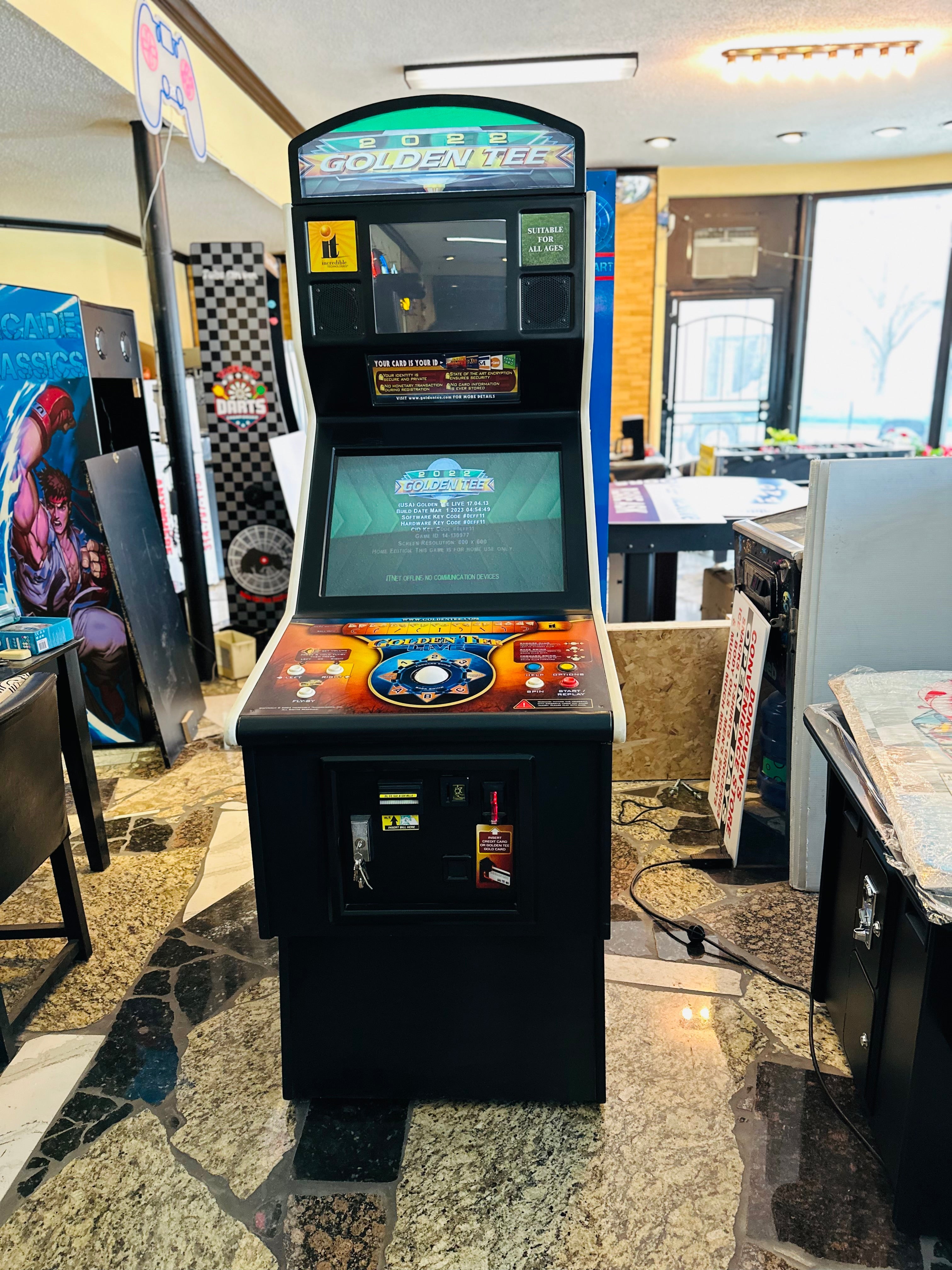 IMG_E1146 GOLDEN TEE 2022 REFURBISHED - WITH LOTS OF NEW PARTS-EXTRA SHARP-HEAVY DUTY, COIN OPERATED, COMMERCIAL GRADE WITH FREE PLAY OPTION