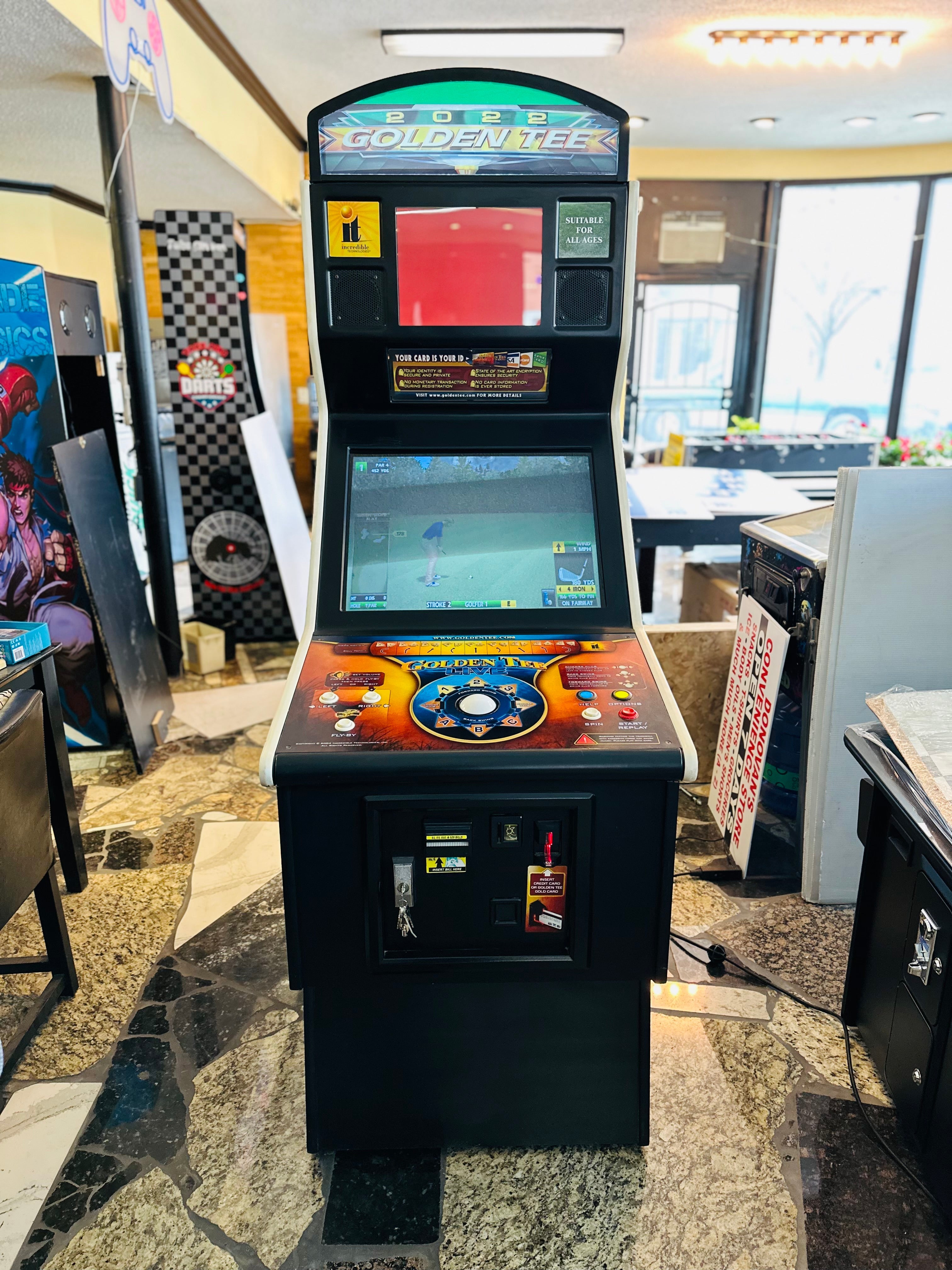 IMG_E1155 GOLDEN TEE 2022 REFURBISHED - WITH LOTS OF NEW PARTS-EXTRA SHARP-HEAVY DUTY, COIN OPERATED, COMMERCIAL GRADE WITH FREE PLAY OPTION