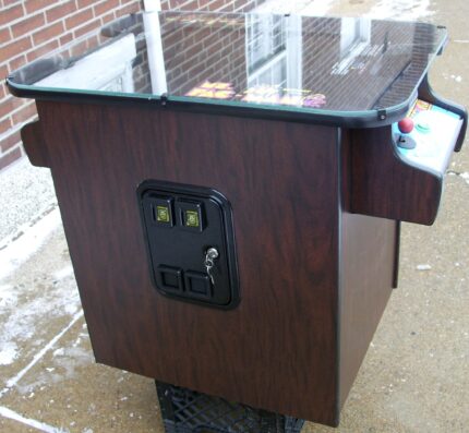 MS PACMAN COCKTAIL ARCADE , PLAYS MS PACMAN AND GALAGA TOO-FREE SHIPPING- 1 YEAR PARTS WARRANTY
