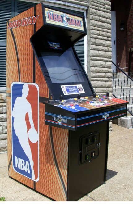 NBA JAM Arcade with lots of new parts-Looks new, extra sharp-HEAVY DUTY, COIN OPERATED, COMMERCIAL GRADE WITH FREE PLAY OPTION
