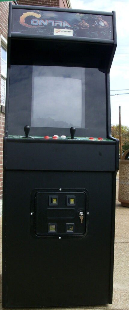 CONTRA ARCADE GAME WITH LOTS OF NEW PARTS- EXTRA SHARP-HEAVY DUTY, COIN OPERATED, COMMERCIAL GRADE WITH FREE PLAY OPTION