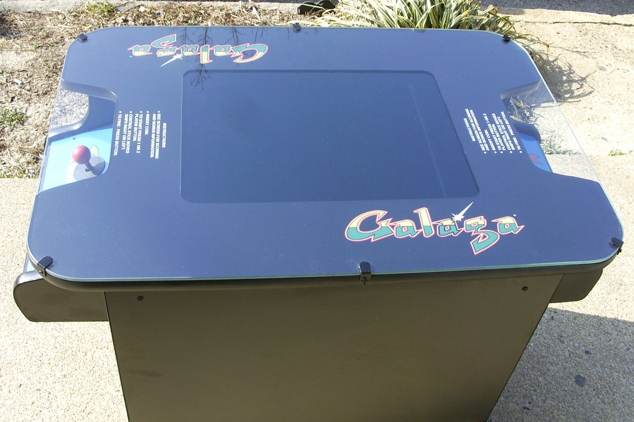 PIC_0250 GALAGA COCKTAIL ARCADE, PLAYS MS PACMAN TOO- NEW - ONE YEAR PARTS WARRANTY-FREE SHIPPING