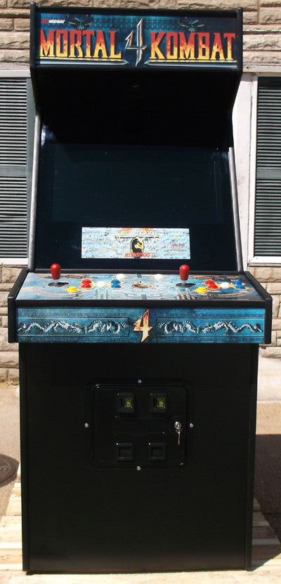 MORTAL KOMBAT 4 ARCADE WITH LOTS OF NEW PARTS-EXTRA SHARP-HEAVY DUTY, COIN OPERATED, COMMERCIAL GRADE WITH FREE PLAY OPTION