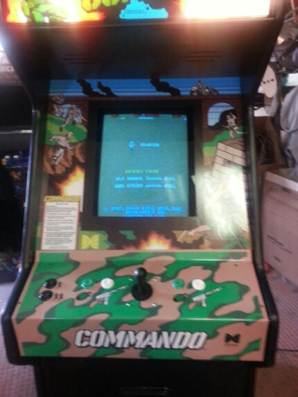 COMMANDO ARCADE VIDEO GAME- New Parts, Heavy Duty, Coin Operated, Commercial Grade With Free Play Option