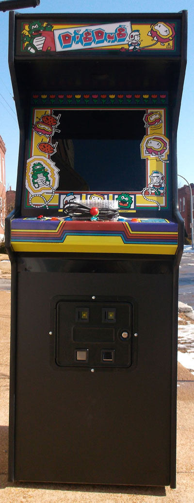 DIG DUG ARCADE GAME WITH LOTS OF NEW PARTS-EXTRA SHARP-HEAVY DUTY, COIN OPERATED, COMMERCIAL GRADE WITH FREE PLAY OPTION
