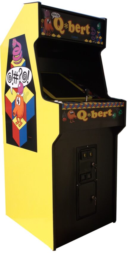 QBERT ARCADE WITH LOTS OF NEW PARTS-SHARP-HEAVY DUTY, COIN OPERATED, COMMERCIAL GRADE WITH FREE PLAY OPTION